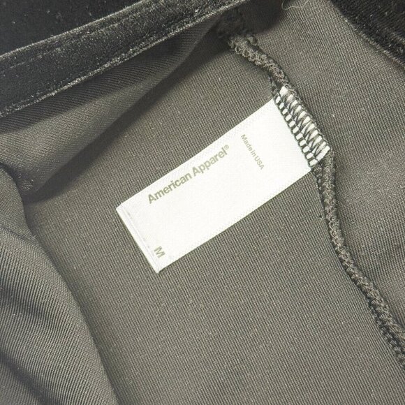 AMERICAN APPAREL VELOUR MIDI SKIRT WITH BACK SLIT - Picture 4 of 4